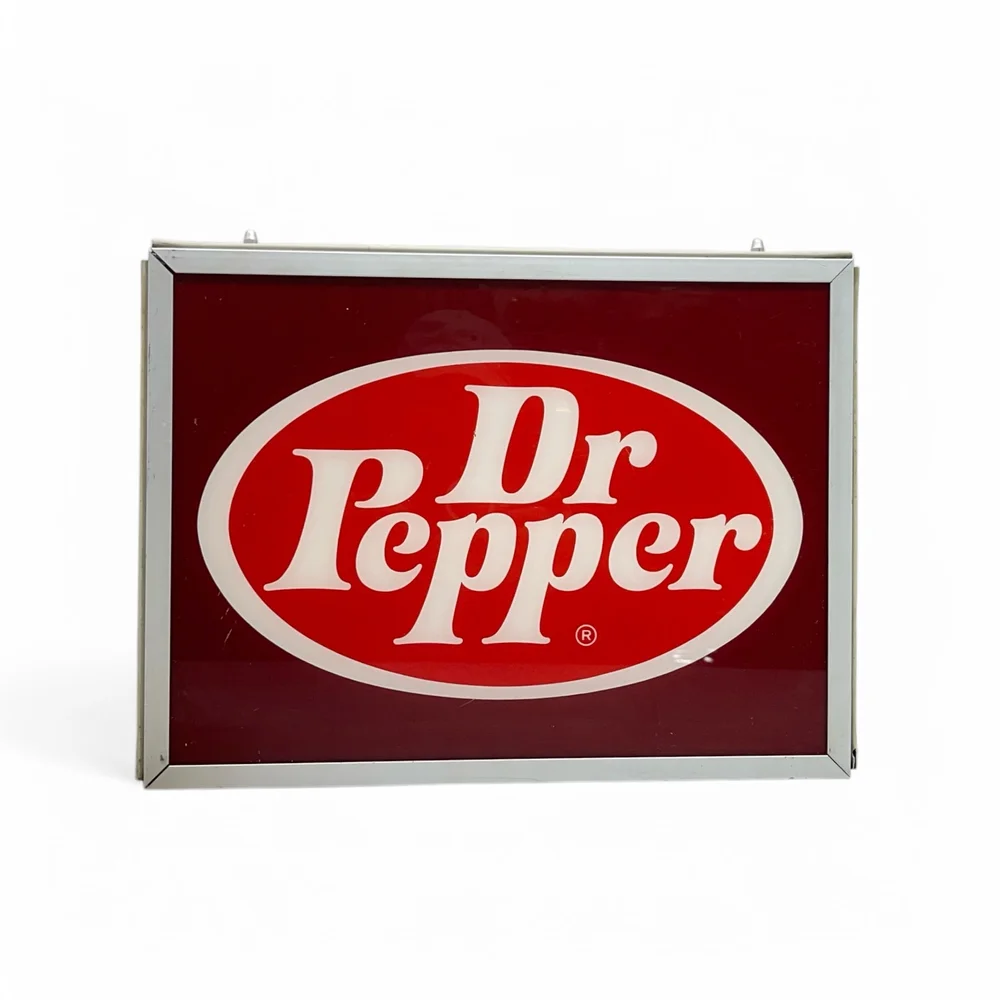 【ドクターペッパー Dr.pepper】　ヴィンテージ看板 Dr Pepper Blvd ドクターペッパー ヴィンテージ スチール 看板